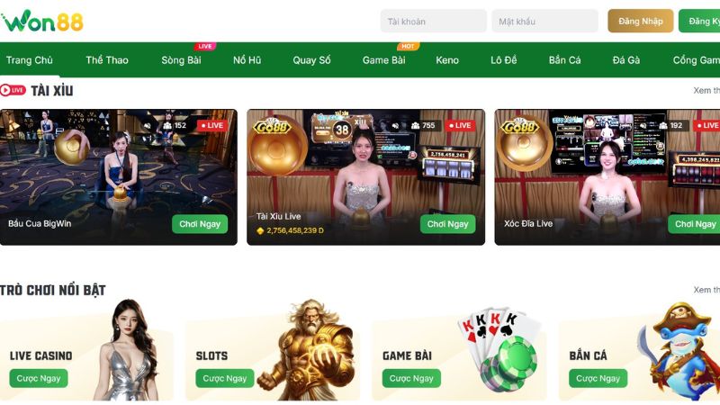 Lý do nên đăng ký Won88 để trải nghiệm