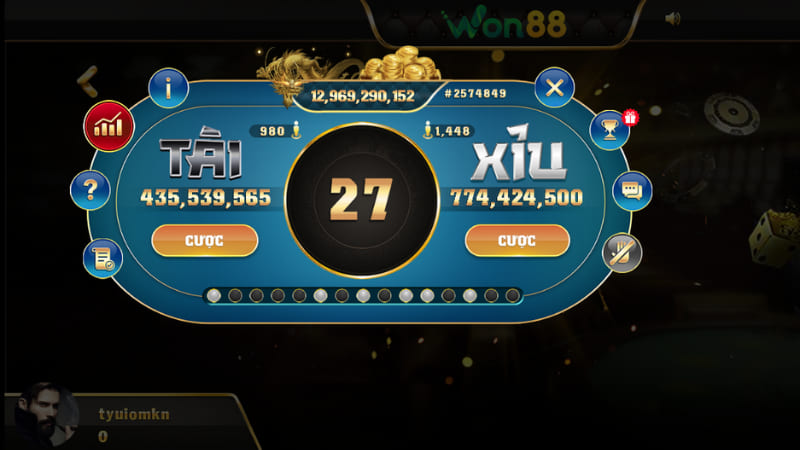 Tài xỉu - game bài Won88 hot hit