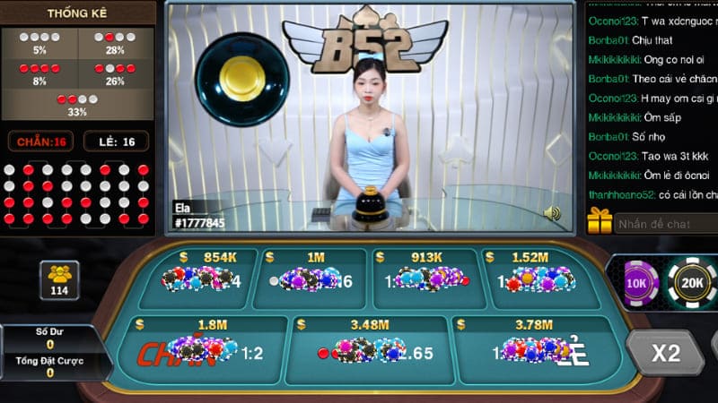 Xóc đĩa tại Live Casino Won88